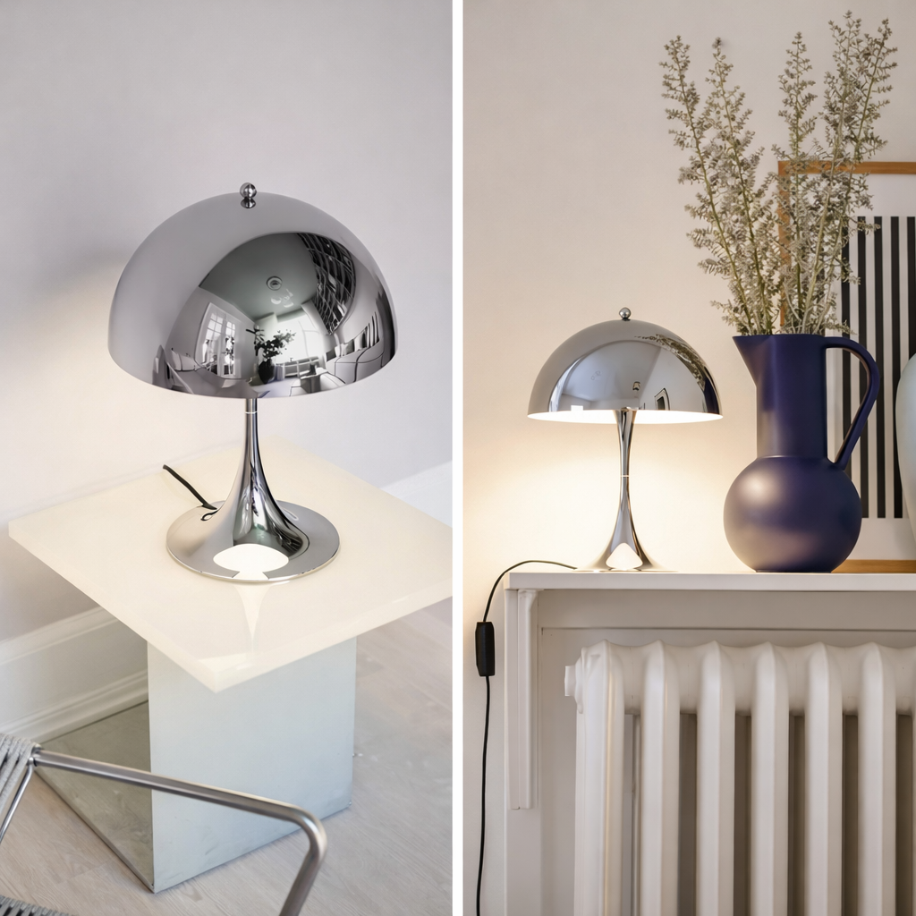 Hot chrome table lamp