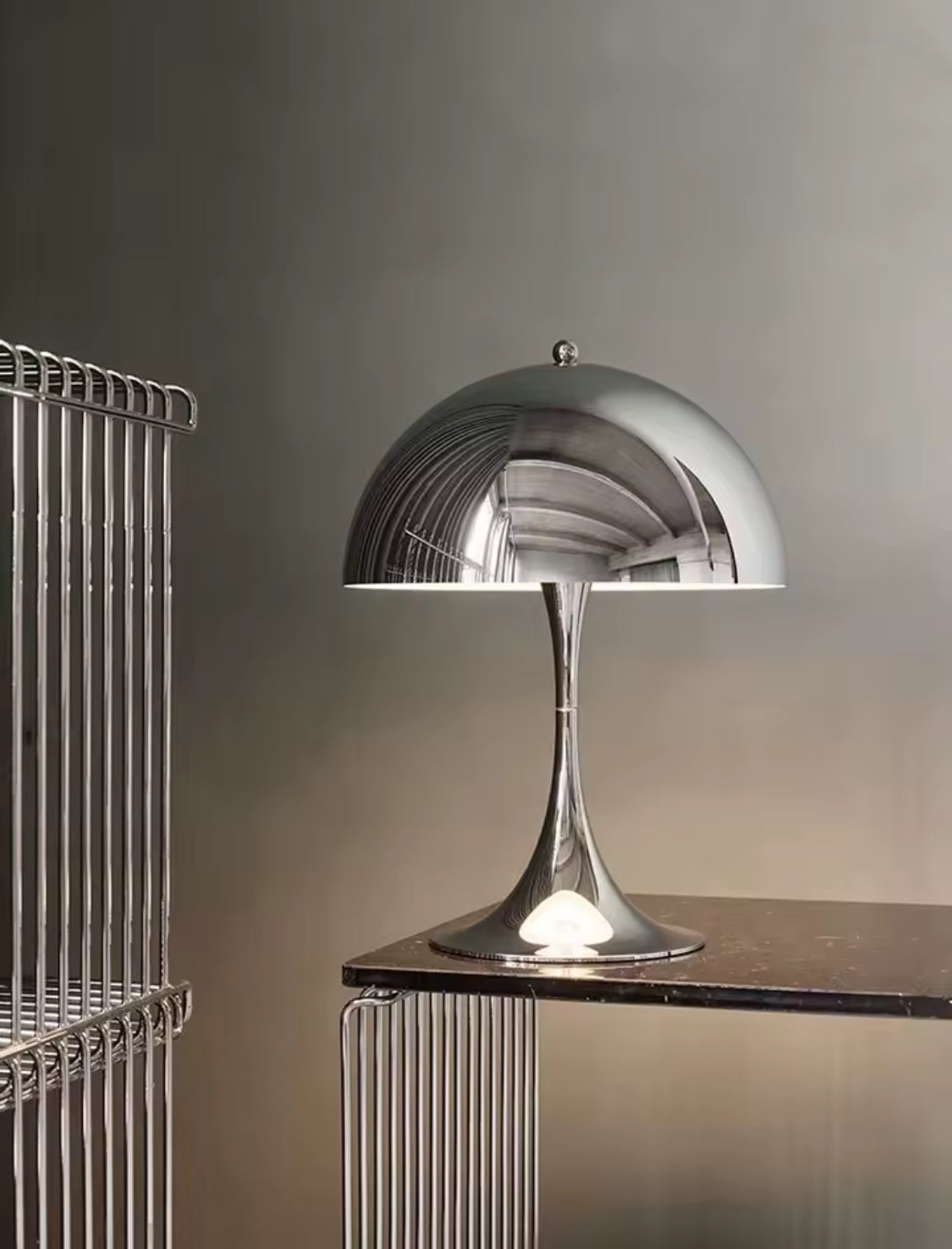 Hot chrome table lamp
