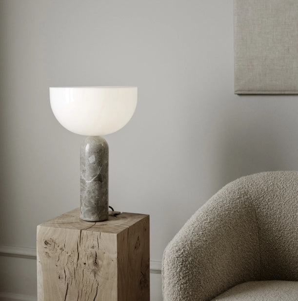 Kizu portable lamp – grey marble
