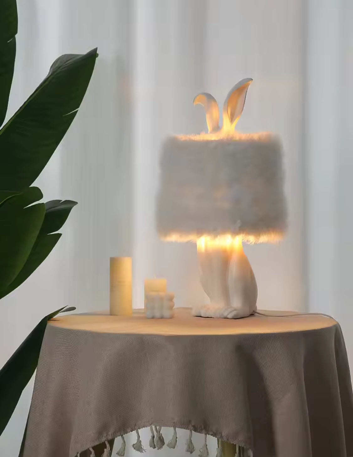 Rabbit Round Cylinder Lamp